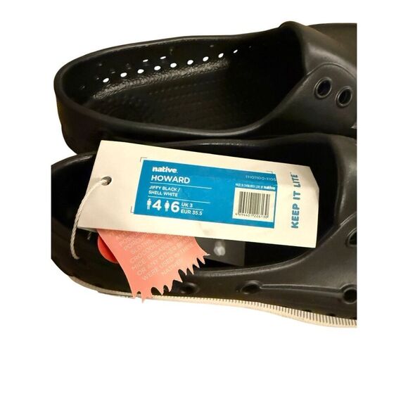 Brand New Native Shoes Howard in Jiffy Black Slip On Youth - Picture 9 of 11